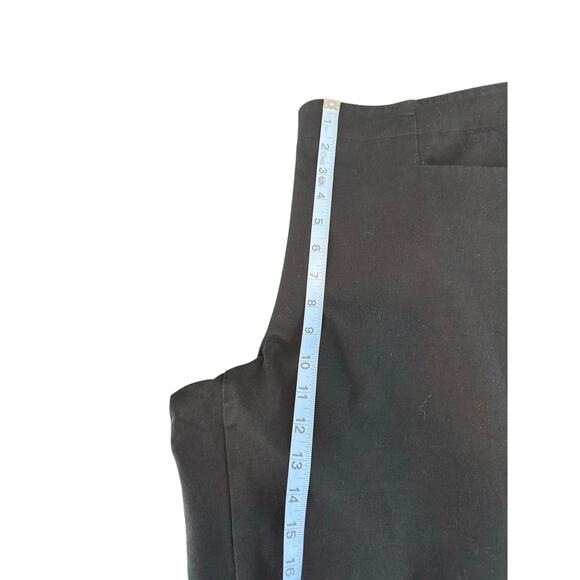 Talbots‎ Capri Pants Heritage Black Basic Side Zip Closure Office Casual Size 14 - Picture 11 of 13